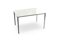 Bild von SOVET Slim Rechteckig 120x80 cm - Chrom/Keramik Arabescato Light