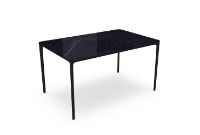 Bild von SOVET Slim Rechteckig 140x90 cm - Schwarz/Keramik Poliertes Marquinia