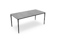 Bild von SOVET Slim Rechteckig 180x90 cm - Schwarz/Keramikgrau