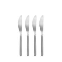 Bild von Blomus Stella Buttermesser 4er-Set L: 18,5 cm - Silber