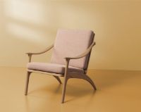 Bild von Warm Nordic Lean Back Lounge Chair SH: 41 cm – Eiche/Pale Rose