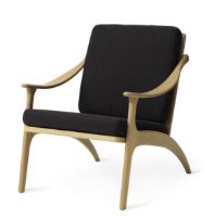 Bild von Warm Nordic Lean Back Lounge Chair SH: 41 cm – Eiche/Mocca