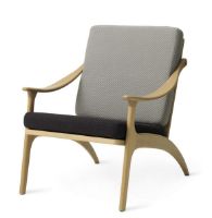 Bild von Warm Nordic Lean Back Lounge Chair SH: 41 cm – Eiche/Salbei/Mocca