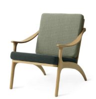 Bild von Warm Nordic Lean Back Lounge Chair SH: 41 cm – Eiche/Petrol/Salbei