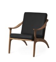 Bild von Warm Nordic Lean Back Lounge Chair SH: 41 cm – Teak/Schwarz