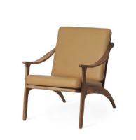 Bild von Warm Nordic Lean Back Lounge Chair SH: 41 cm – Teak/Natur