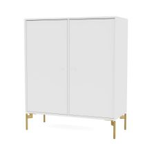 Bild von Montana Selection 1118 Cover Schrank mit Beinen 69,6 x 69,6 cm – 101 New White / Messing