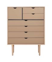 Bild von Andersen Furniture S8 Kommode 83x107 cm - Seifenbehandelte Eiche/Kaschmir