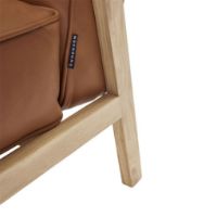 Bild von Andersen Furniture LC1 Loungesessel SH: 42 cm – Eiche/Cognac-Leder