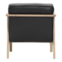 Bild von Andersen Furniture LC1 Loungesessel SH: 42 cm – Eiche/Schwarzes Leder