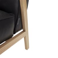 Bild von Andersen Furniture LC1 Loungesessel SH: 42 cm – Eiche/Schwarzes Leder