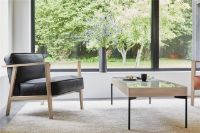 Bild von Andersen Furniture LC1 Loungesessel SH: 42 cm – Eiche/Schwarzes Leder