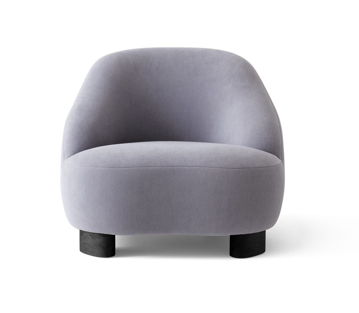 Bild von &Tradition Margas Lounge Chair LC1 SH: 42 cm - Gentle 133/Sort