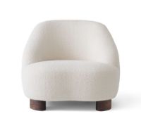 Bild von &Tradition Margas Lounge Chair LC1 SH: 42 cm – Karakorum 001/Walnuss