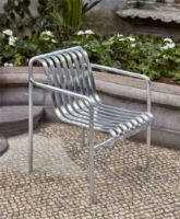 Bild von HAY Palissade Dining Arm Chair SH: 45 cm 2 Stk. - Feuerverzinkter Stahl