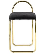 Bild von AYTM Angui Stuhl H: 68 cm – Anthrazit/Gold