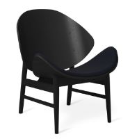 Bild von Warm Nordic The Orange Lounge Chair SH: 38 cm – Schwarz/Mitternachtsblau