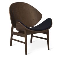 Bild von Warm Nordic The Orange Lounge Chair SH: 38 cm – Geräuchert/Mitternachtsblau