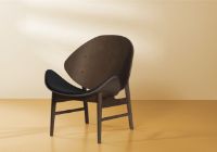 Bild von Warm Nordic The Orange Lounge Chair SH: 38 cm – Geräuchert/Schwarz