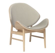 Bild von Warm Nordic The Orange Lounge Chair SH: 38 cm – Eiche/Grau