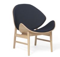 Bild von Warm Nordic The Orange Lounge Chair SH: 38 cm – Eiche/Marineblau