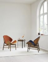 Bild von Warm Nordic The Orange Lounge Chair SH: 38 cm - Schwarz/Bordeaux