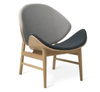 Bild von Warm Nordic The Orange Lounge Chair SH: 38 cm – Eiche/Salbei/Petrol