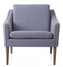 Bild von Warm Nordic Mr. Olsen Lounge Chair SH: 46 cm – Räuchereiche/Zartes Violett