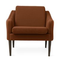 Bild von Warm Nordic Mr. Olsen Lounge Chair SH: 46 cm – Räuchereiche/Würziges Braun