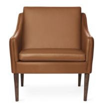 Bild von Warm Nordic Mr. Olsen Lounge Chair SH: 46 cm – Räuchereiche/Kamel