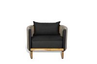 Bild von Mindo 107 Lounge Chair SH: 38,5 cm - Dunkelgrau