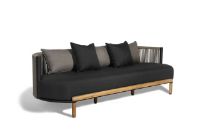 Bild von Mindo 107 3-Sitzer-Sofa SH: 38,5 cm – Dunkelgrau