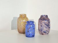 Bild von HAY Splash Vase Rund L Ø: 18,5 cm - Hellrosa/Blau