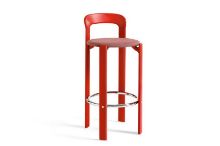 Bild von HAY Rey Barhocker Polsterung SH: 75 cm – Scarlet Red/Steelcut Trio 636