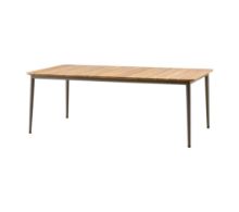 Bild von Cane-line Outdoor Core Esstisch 210x90 cm - Taupe Aluminium/Teak