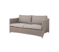 Bild von Cane-line Outdoor Diamond 2 Pers. Sofa inkl. Natté Hyndesæt L: 150 cm – Taupe/Weiches Seil