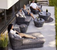 Bild von Cane-line Outdoor Basket Daybed inkl. AirTouch Hyndesæt L: 203 cm – Grau/Graphit-Gewebe