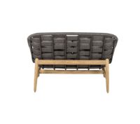 Bild von Cane-line Outdoor Strington 2 Pers. Sofa inkl. AirTouch Hyndesæt L: 135 cm - Dunkelgrau/Teak m. Weiches Seil