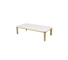 Bild von Cane-line Outdoor Aspect Couchtisch 120x60 cm - Travertin-Look Keramik/Teak