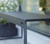 Bild von Cane-line Outdoor Copenhagen Bench L: 121 cm – Lavagrau/Aluminium