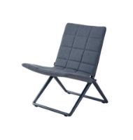 Bild von Cane-line Outdoor Traveller Lounge Klapstol SH: 42 cm - Grau