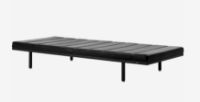 Bild von Vipp 461 Daybed B: 200 cm – Schwarz/Schwarzes Leder