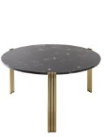 Bild von AYTM Tribus Couchtisch Ø: 80 cm - Gold/Schwarz