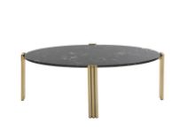 Bild von AYTM Tribus Ovaler Couchtisch L: 92,4 cm – Gold/Schwarz