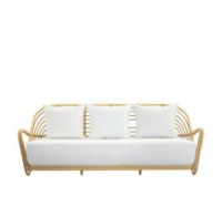 Bild von Sika-Design Charlottenborg 3 Pers. Sofa inkl. Kissen & Kissen B: 199 cm – Natur/B50 Tempotest Weiß