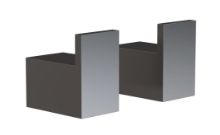 Bild von FROST QUADRA Haken 8L 2er-Set – Gebürstetes Schwarz

 