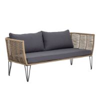 Bild von Bloomingville Mundo Sofa L: 175 cm - Metall/Braun