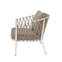 Bild von Bloomingville Cia Lounge Chair SH: 40 cm - Metall/Weiß