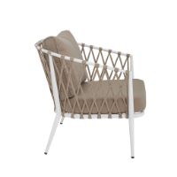 Bild von Bloomingville Cia Lounge Chair SH: 40 cm - Metall/Weiß