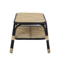 Bild von Bloomingville Loue Beistelltisch 79x54 cm - Rattan/Schwarz